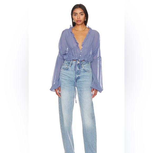 X Revolve Bali Top in Periwinkle SNDYS - Picture 4 of 7